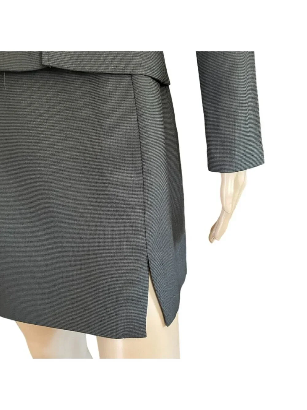 Vintage Splurge By ASB Womens 2 Piece Skirt Suit Size 7 Brown